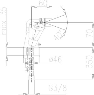 Armatura Bateria Ceramic bidetowa