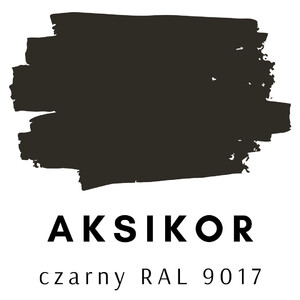 Aksil Aksikor czarny RAL 9017 matowy 10l