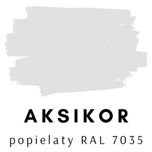 Aksil Aksikor popielaty RAL 7035 matowy 10l