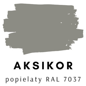 Aksil Aksikor popielaty RAL 7037 matowy 10l