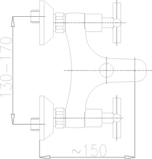 Armatura Bateria Symetric wannowa