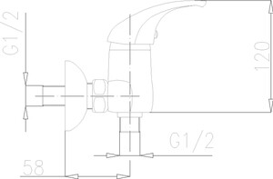Armatura Bateria Baryt natryskowa
