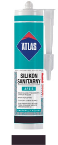 Atlas Silikon sanitarny Artis ciemnobrązowy 280ml
