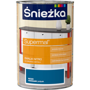 Śnieżka Emalia Supermal nitro niebieska N530 połysk 10l