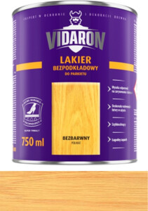 Vidaron Lakier Bezpodkładowy do parkietu bezbarwny wysoki połysk 2,5l