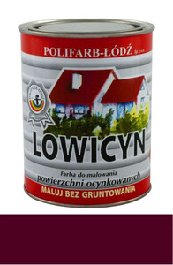 Polifarb Łódź Lowicyn czerwona winna RAL 3005 matowa 10l