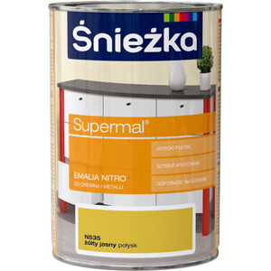 Śnieżka Emalia Supermal nitro żółta jasna N535 połysk 1l
