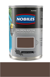 Nobiles Emalia Chlorokauczuk brąz wysoki połysk 1l
