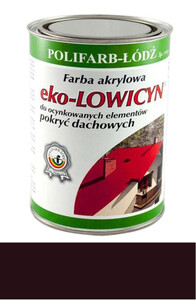 Polifarb Łódź Eko - Lowicyn brąz czekoladowy RAL 8017 półmat 10l