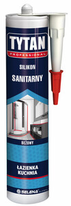 Tytan Professional Silikon sanitarny szary 280ml