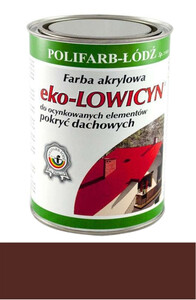 Polifarb Łódź Eko - Lowicyn brąz orzechowy RAL 8011 półmat 5l