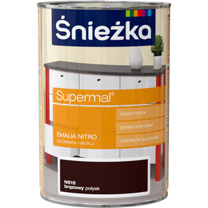 Śnieżka Emalia Supermal nitro brązowa N515 połysk 1l