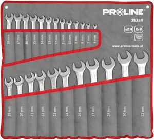 Proline Zestaw kluczy oczkowo - płaskich 24szt.