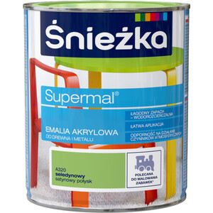 Śnieżka Emalia Supermal akrylowa seledynowa satynowy połysk A320 400ml