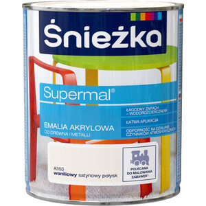 Śnieżka Emalia Supermal akrylowa waniliowa satynowy połysk A350 400ml