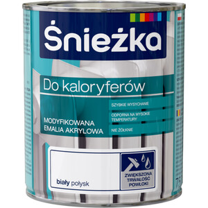 Śnieżka Emalia Akrylowa do kaloryferów biała 750ml