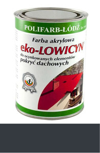 Polifarb Łódź Eko - Lowicyn grafitowa RAL 7024 półmat 5l