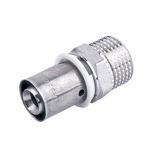 Perfexim PEX zaprasowywany - Złączka 16mm x 1/2cala nyplowa