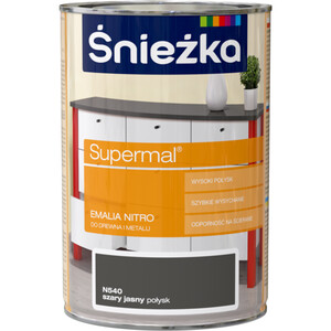 Śnieżka Emalia Supermal nitro szara jasna N540 połysk 1l
