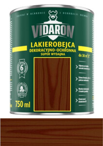 Vidaron Lakierobejca Ochronno - Dekoracyjna Super Wydajna orzech amerykański 750ml