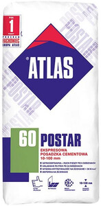 Atlas Postar  60 posadzka cementowa 25kg 