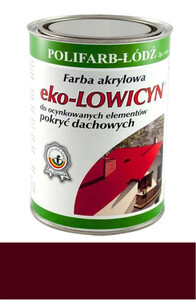 Polifarb Łódź Eko - Lowicyn brąz kasztanowy RAL 8015 półmat 10l