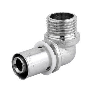 Perfexim PEX zaprasowywany - Kolano 16mm x 1/2cala nyplowe