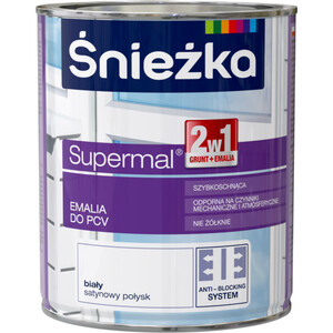 Śnieżka Emalia Supermal do PCV biała 750ml