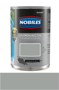 Nobiles Emalia Chlorokauczuk popielaty średni wysoki połysk 1l
