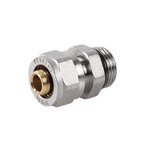PEX skręcany - Złączka 16mm x 1/2cala nyplowa