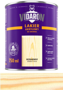 Vidaron Lakier Akrylowy bezbarwny jedwabisty połysk 10l