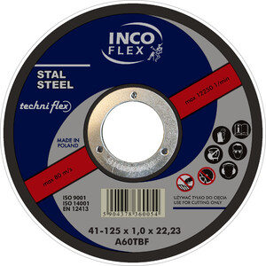 Incoflex Tarcza do metalu wypukła 230 x 6,0mm