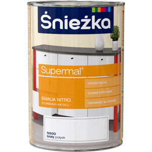 Śnieżka Emalia Supermal nitro biała N500 połysk 10l