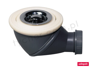 Wirquin Syfon brodzikowy ø50mm "James" z grzybkiem chromowanym