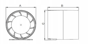 airRoxy Wentylator kanałowy aRc Ø150mm standard