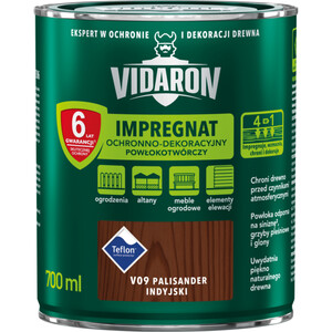 Vidaron Impregnat Ochronno - Dekoracyjny Powłokotwórczy palisander indyjski mat 2,5l