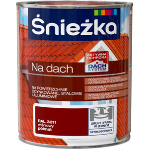 Śnieżka Na Dach wiśniowy RAL 3011 półmat 10l