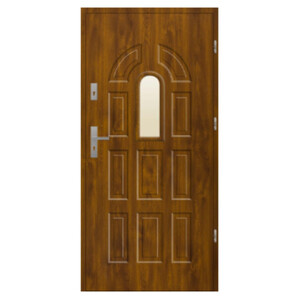 Stalprodukt Drzwi wejściowe T26/S06, 55mm, złoty dąb