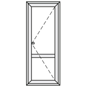 Sonarol Okno PVC  865 x 2295mm, 3-szybowe, R