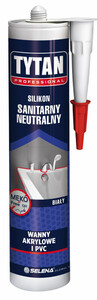 Tytan Professional Silikon sanitarny neutralny biały 280ml