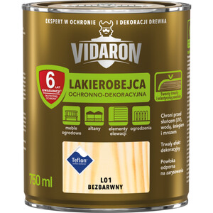 Vidaron Lakierobejca  Ochronno - Dekoracyjna bezbarwna połysk 2,5l