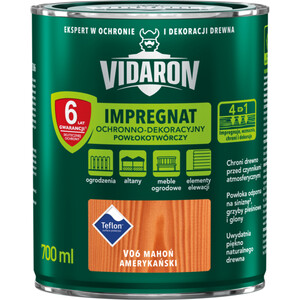 Vidaron Impregnat Ochronno - Dekoracyjny Powłokotwórczy mahoń amerykański mat  700ml