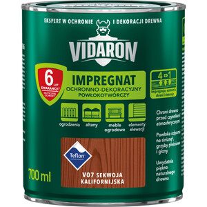 Vidaron Impregnat Ochronno - Dekoracyjny Powłokotwórczy sekwoja kalifornijska mat 700ml