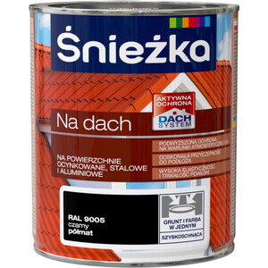 Śnieżka Na Dach czarny RAL 9005 półmat 5l