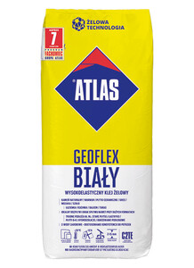 Atlas Geoflex Biały wysokoelastyczny klej żelowy 25kg 