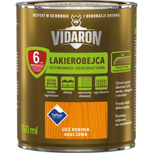 Vidaron Lakierobejca  Ochronno - Dekoracyjna robinia akacjowa połysk  750ml