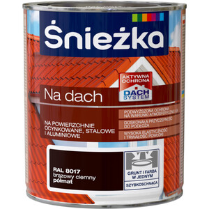 Śnieżka Na Dach brązowy ciemny RAL 8017 półmat 10l