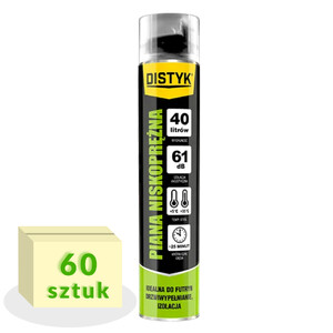 Distyk Piana pistoletowa NISKOPRĘŻNA 750ml - 60szt