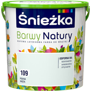 Śnieżka Emulsja Barwy Natury Polna Mięta 109 2,5l