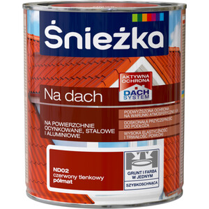 Śnieżka Na Dach czerwony tlenkowy ND02 półmat 750ml